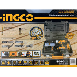 Аккумуляторная дрель-шуруповерт 20В 55Нм 23+1 INGCO CDLI2003 INDUSTRIAL
