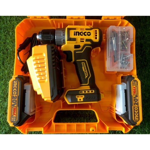 Аккумуляторный шуруповерт 20B Li-ion, 50Hm 15+1 SUPER INGCO CDLI20508 INDUSTRIAL