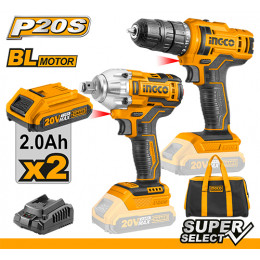 Набор: Шуруповерт 20В 45Нм и Ударный гайковерт 20В 300Нм кв. 1/2\