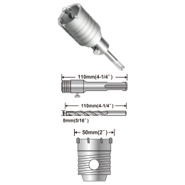 Коронка по бетону 50 мм SDS-Plus INGCO HCB0501