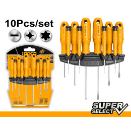 Набор отверток 10 шт. INGCO HKSD1058 SUPER SELECT