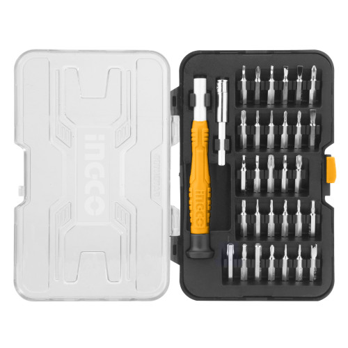 Прецизионная отвертка с набором бит 32 шт. INGCO HKSDB0328