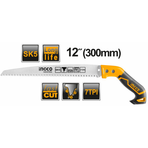 Садовая пила 300 мм. INGCO HPS3008 INDUSTRIAL