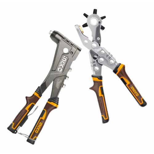 Набор степлер, заклепочник, дырокол SUPER INGCO HRSG0401 INDUSTRIAL