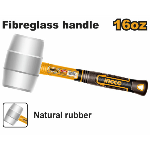 Киянка резиновая 450 гр. SUPER INGCO HRUH8916 INDUSTRIAL