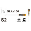 Oтвëртка плоская SL4.0x100 мм INGCO HS684100 INDUSTRIAL