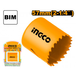 Коронка биметаллическая HSS M3 57 мм INGCO HSB10571