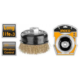 Чашечная щетка М14 для УШМ 75х0,3 мм INGCO WB10755 INDUSTRIAL