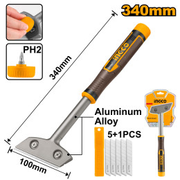 Скребок 340 мм INGCO HGS3088 INDUSTRIAL