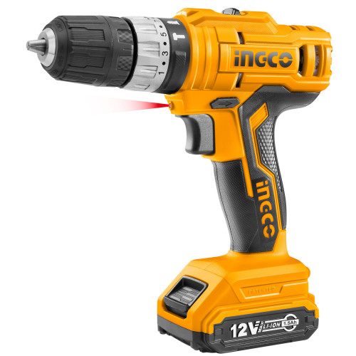 Аккумуляторный ударный шуруповерт 12В 25Нм 18+1+1 INGCO CIDLI1222