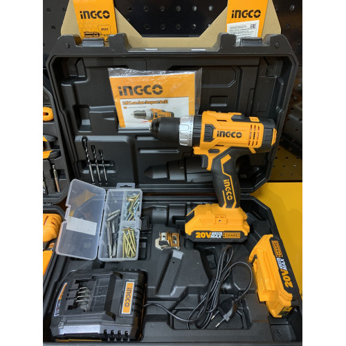 Аккумуляторный ударный шуруповерт 20B Li-ion, 55Hm 23+1+1 INGCO CIDLI2003 INDUSTRIAL