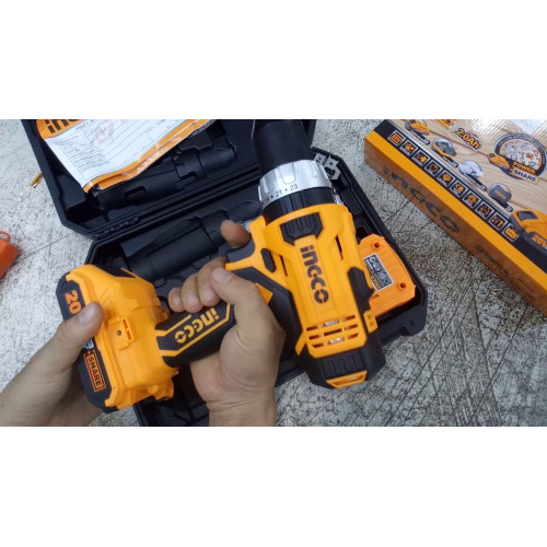 Аккумуляторный ударный шуруповерт 20B Li-ion, 55Hm 23+1+1 INGCO CIDLI2003 INDUSTRIAL
