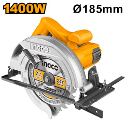 Циркулярная пила 1400Вт 185х20мм INGCO CS18538 INDUSTRIAL