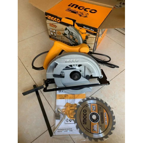Циркулярная пила 1400Вт 185х20мм INGCO CS18538 INDUSTRIAL