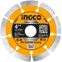 Диск алмазный сегментный 110х7.5х2х20 мм INGCO DMD011102