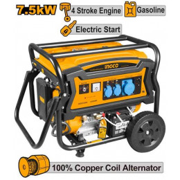 Бензиновый генератор 220В 6,0х7,5 кВт INGCO GE75006 INDUSTRIAL
