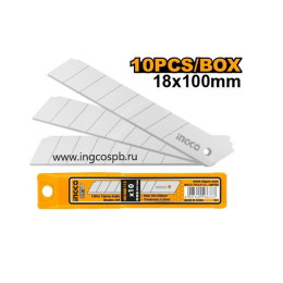 Лезвия для ножа 18х100 мм 10 шт INGCO HKNSB112