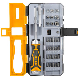 Отвёрткa реверсивная 33 шт INGCO HKSDB0338 INDUSTRIAL