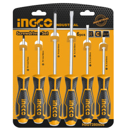 Набор ударных отверток 6 шт INGCO HSGT280608 INDUSTRIAL