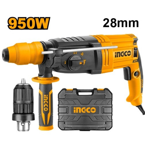 Перфоратор 950 Вт SDS-Plus 2,5 Дж кейс INGCO RGH9528-2 INDUSTRIAL