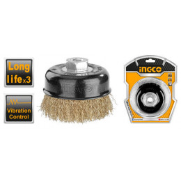 Чашечная щетка М14 для УШМ 100х0,3 мм INGCO WB11005 INDUSTRIAL