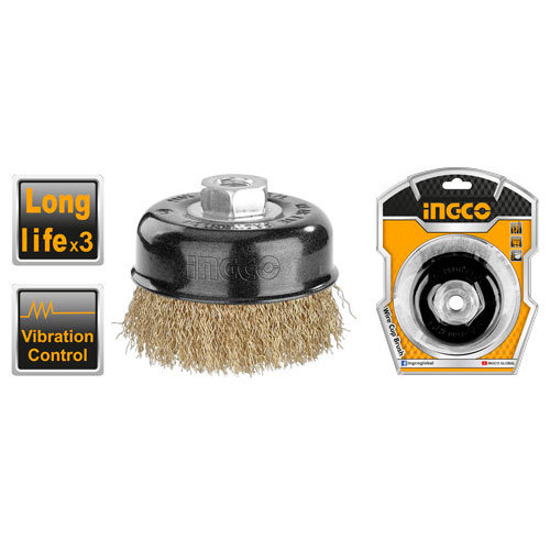 Чашечная щетка М14 для УШМ 100х0,3 мм INGCO WB11005 INDUSTRIAL