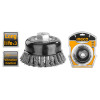 Чашечная щетка плетеная М14 для УШМ 100х0,5 мм INGCO WB21005 INDUSTRIAL