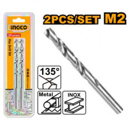 Сверло по металлу M2 HSS 2 мм 2 шт INGCO DBT11300202 INDUSTRIAL