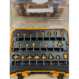 Набор фрез по дереву 24шт, хвостовик 6мм INGCO AKRT24062 INDUSTRIAL