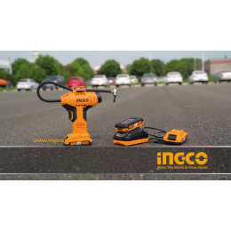 Автомобильный аккумуляторный компрессор 20В Li-Ion INGCO CACLI2018