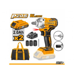 Гайковерт-импакт 20В 1/2х1/4 INGCO CIWLI20208