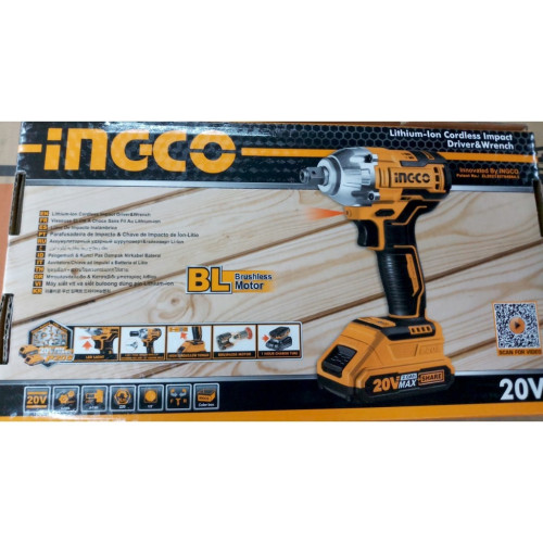 Гайковерт-импакт 20В 1/2х1/4 INGCO CIWLI20208