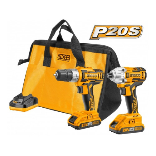 Набор шуруповерт и ударный винтоверт INGCO CKLI2006 INDUSTRIAL