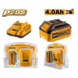 Набор АКБх4Ач и ЗУх2А SUPER INGCO FBCPK1214 INDUSTRIAL