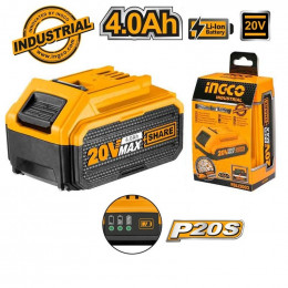 Аккумуляторная батарея Li-Ion 20 В, 4 Ач INGCO FBLI2002 INDUSTRIAL