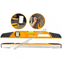 Уровень усиленный 400 мм INGCO HBSL08040 INDUSTRIAL