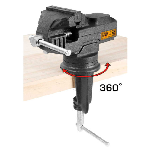 Тиски настольные 60 мм. INGCO HBV082