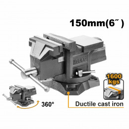 Тиски поворотные с наковальней 150мм INGCO HBV086 INDUSTRIAL