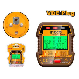 Тестер розеток и УЗО HESST30011 INGCO HESST30011 INDUSTRIAL