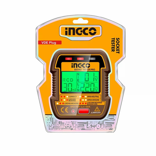 Тестер розеток и УЗО HESST30011 INGCO HESST30011 INDUSTRIAL