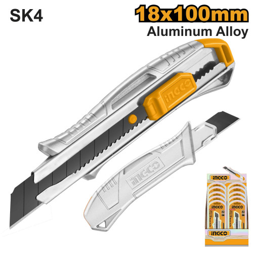 Нож канцелярский 18х152 мм INGCO HKNS11807