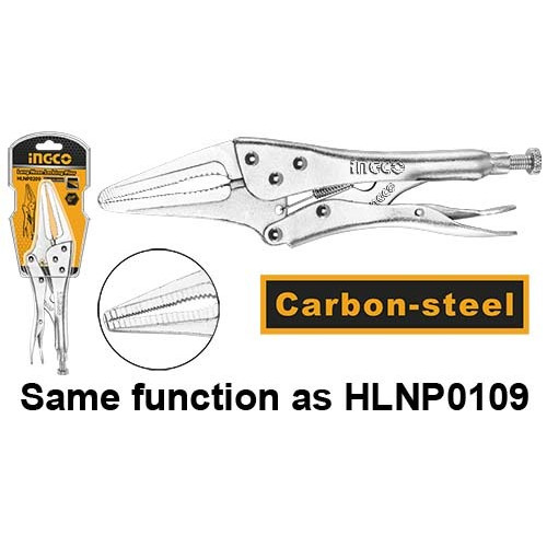 Клещи зажимные удлиненные 230 мм INGCO HLNP0209