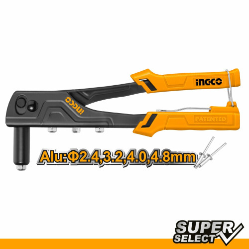 Зaклeпoчник 260 мм 2.4мм, 3.2мм, 4мм, 4.8мм INGCO HRS108