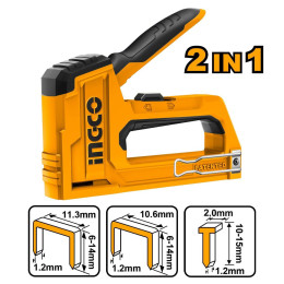 Степлер механический 2 в 1 INGCO HSG1406 INDUSTRIAL