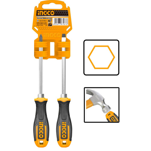 Набор ударных отвëрток 2 шт. INGCO HSGT680208 INDUSTRIAL