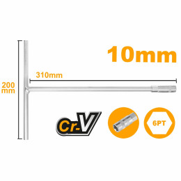 Ключ торцевой 10 мм. INGCO HTSW1008