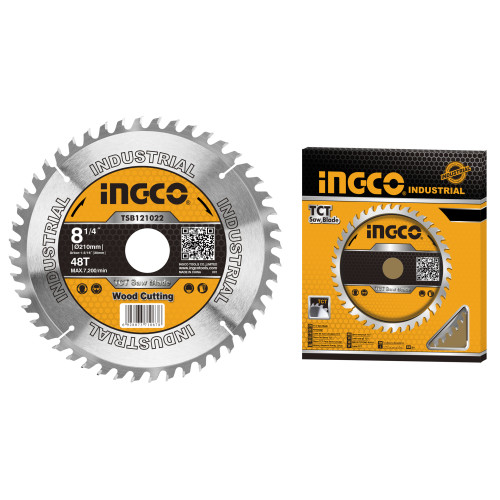 Диск пильный по дереву TCT 210х30 мм 48Т INGCO TSB121022 INDUSTRIAL