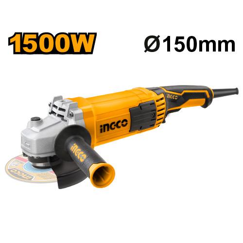 Угловая шлифовальная машина 150мм 1500Вт INGCO AG1500182