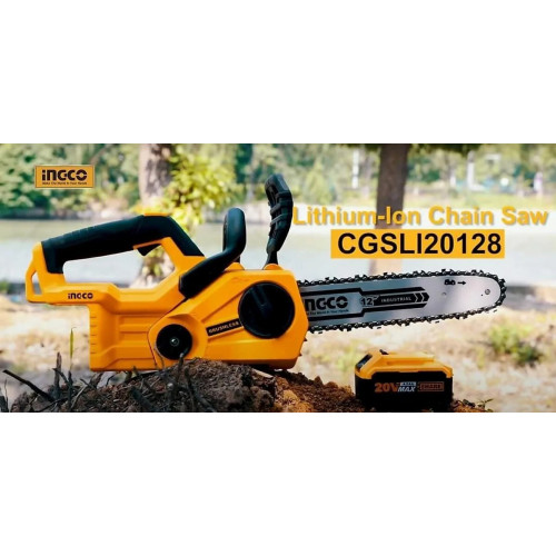 Бесщеточная аккумуляторная цепная пила 20В, без АКБ и ЗУ INGCO CGSLI20128 INDUSTRIAL