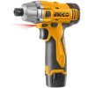 Импульсный ударный аккумуляторный шуруповерт 12В 100Нм INGCO CIDLI228121